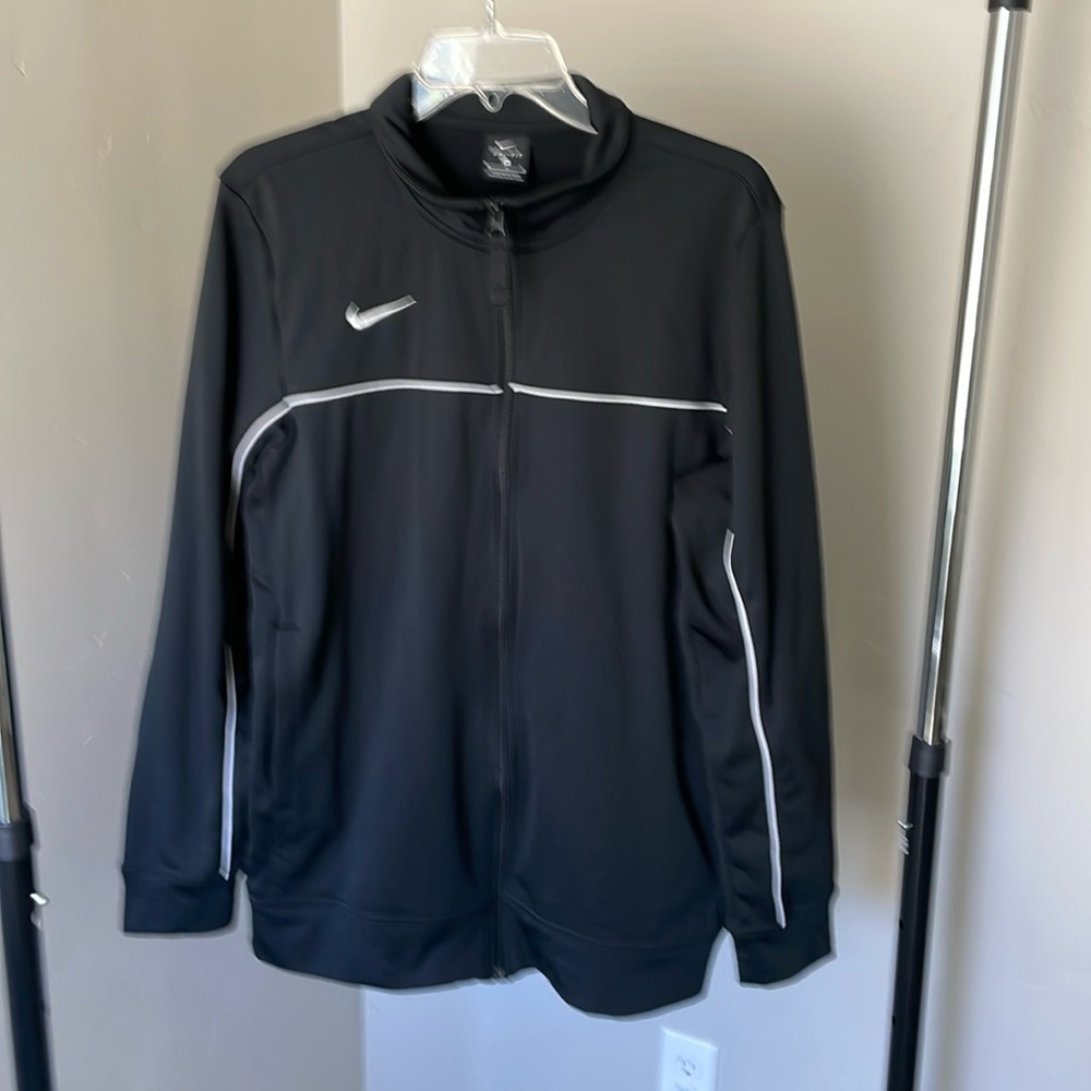 Nike black Dri-Fit zip long sleeve jacket size medium